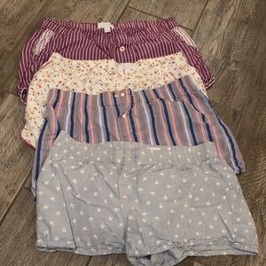 LOVE by GAP Striped and Floral Shorts Set